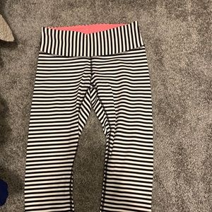 striped lulu leggings